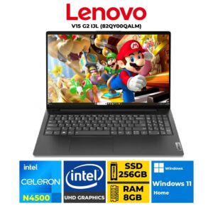 LAPTOP LENOVO V15 G2 IJL INTEL CELERON N4500 RAM 8GB SSD 256GB 15.6" FHD FREDOOS