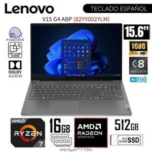Laptop Lenovo V15 G4 ABP AMD Ryzen 7-7730U RAM 16GB SSD 512GB 15.6" FHD - 82YY002YLM