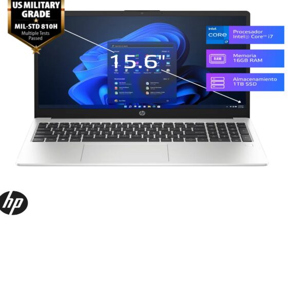 LAPTOP HP 250 G10 I7-1355U/ 16GB/ SSD 1TB/ 15.6/ FREE/ 9S7D1LS - Imagen 4