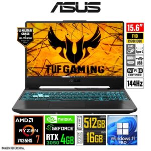Laptop ASUS TUF GAMING A15 15.6" FHD Ryzen 7-7435HS 16GB RAM 512GB SSD RTX 3050 4GB (copia)