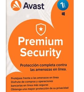 ANTIVIRUS AVAST PREMIUM SECURITY / 1 PC / 12 MESES