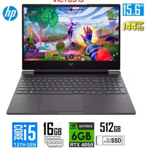 LAPTOP HP VICTUS 15-FA2701 GAMING Core™ i5-13420H 512GB SSD 16GB 15.6" (1920x1080) 144Hz WIN11 NVIDIA® RTX 4050 6GB MICA  SILVER Backlit Keyboard