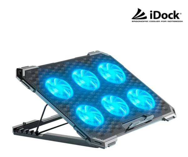 COOLER 6 VENTILADORES - iDOCK N2 THERMAL PARA LAPTOP - Imagen 4