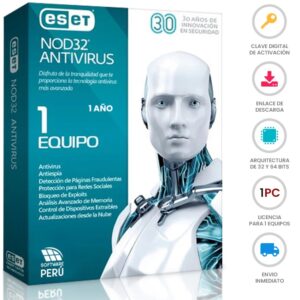 Eset Nod 32 Antivirus 1 año 1PC