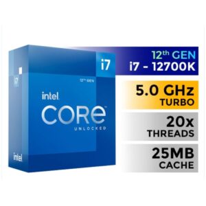 Procesador Intel Core i7 12700K 3.6 GHz-5.0 GHz 25MB Cache LGA1700 BX8071512700K