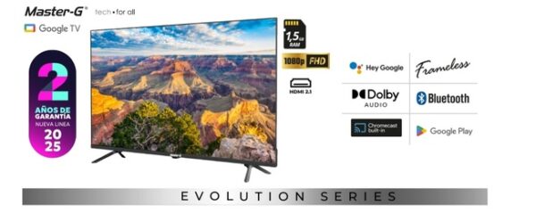 elevisor Smart Tv 40 Led Full HD Google TV Master G Garantía