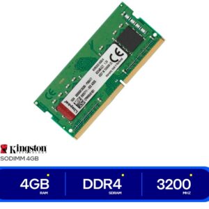 MEMORIA PARA LAPTOP SODIMM KINGSTON DDR4 4GB, FRECUENCIA 3200 MHZ