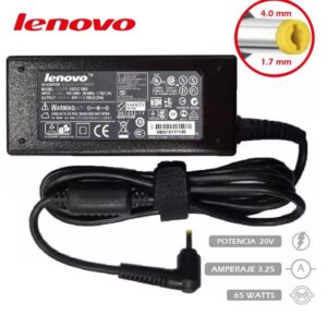 CARGADOR COMPATIBLE LENOVO 20V 3.25A 65W 4.0 X 1.7MM