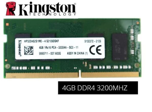 MEMORIA PARA LAPTOP SODIMM KINGSTON DDR4 4GB, FRECUENCIA 3200 MHZ - Imagen 3