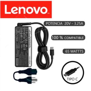 CARGADOR COMPATIBLE LENOVO TIPO C 20V 325A 65w