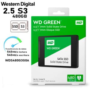 SSD DISCO SOLIDO 480 GB SATA WESTERN DIGITAL GREEN
