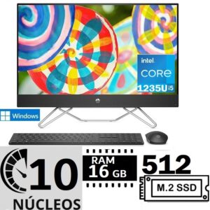 ALL IN ONE HP 24-CB1004LA PROCESADOR INTEL CORE I5-1235U SSD 512 RAM 16GB LED 24 FHD WINDOWS HOME OPEN BOX