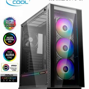 CASE DEEPCOOL MATREXX 70 3F 4X FAN VIDRIO TEMPLADO SIN FUENTE