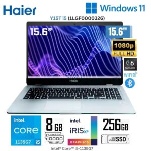 Laptop Haier Y15T I5 Intel Corei5-1135G7 8GB RAM 256GB SSD 15.6" FHD Intel Iris Xe 1LGF0000326 FREDOOS