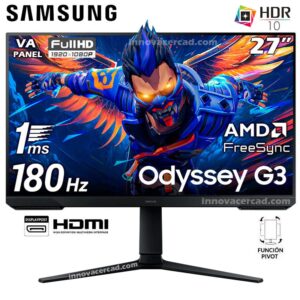 Monitor Samsung Odyssey G3 27″ LED VA Full HD 180Hz HDMI DisplayPort (LS27DG300ELXPE)