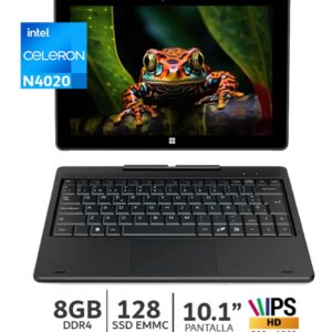 Laptop Advance CN4058 2 en 1 Celeron N4020 RAM 8GB Disco 128GB 10.1 Pantalla táctil Windows 11
